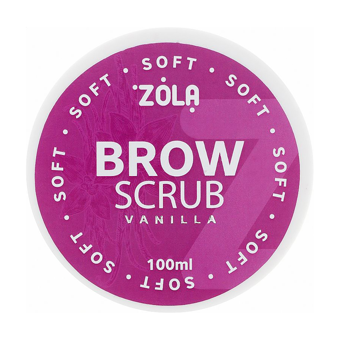 Скраб для брів Zola Brow Scrub Soft Ваніль, 100 мл